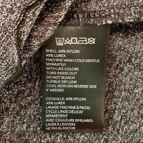 Urban Outfitters Sparkly 90s Silver Wavy Crop Top - Picture 6 of 6